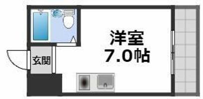 グローバル鶴橋の間取り