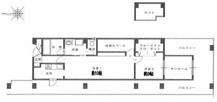 パルデメール406の間取り