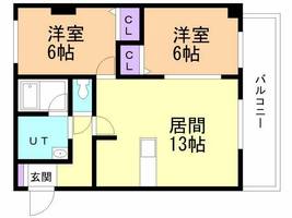 シャルマン中島503の間取り