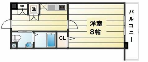 ディナスティ松屋町IIの間取り