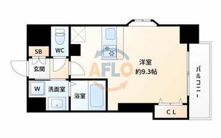 Luxe新大阪Ⅳの間取り