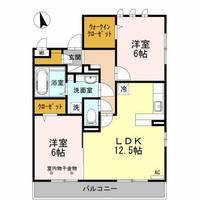 Novel Court IMAISE Bの間取り