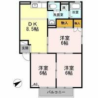 メゾンフレンド Aの間取り