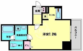 レジュールアッシュ大阪城WESTの間取り