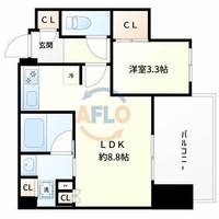 コンフォリア・リヴ本町WEST Qの間取り