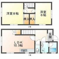 西明石北町3丁目貸家の間取り
