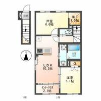 若江北町2丁目A棟新築工事の間取り