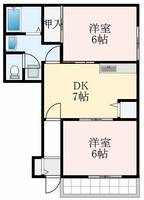 大阪府堺市中区福田(アパート)の賃貸物件の間取り