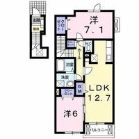 大阪府堺市南区三木閉(アパート)の賃貸物件の間取り