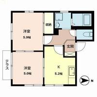 大阪府堺市北区金岡町(アパート)の賃貸物件の間取り