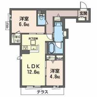 シャーメゾン リーゾスの間取り