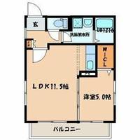 福岡県福岡市博多区春町1丁目(マンション)の賃貸物件の間取り