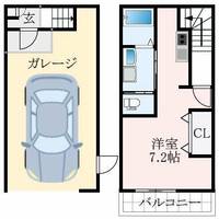 大阪府松原市高見の里6丁目(アパート)の賃貸物件の間取り