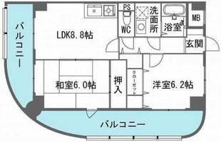 福本ハーバービュースクエアの間取り