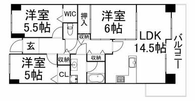 大阪府大阪市城東区関目1丁目(マンション)の賃貸物件の間取り