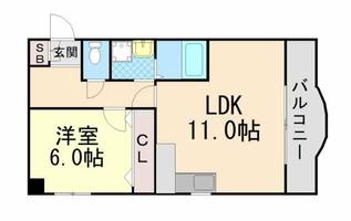 ビエント六甲2の間取り