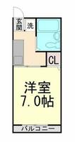 北岡ハイツの間取り
