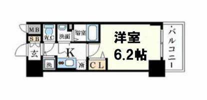 プレサンス北浜パレスの間取り