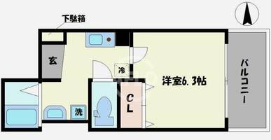 みおつくし東なんばの間取り