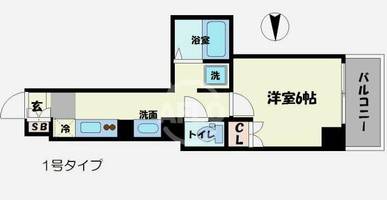 みおつくし東なんばの間取り
