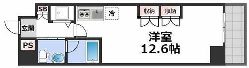 南堀江プライマリーワンの間取り