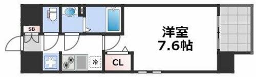 レシオス難波の間取り