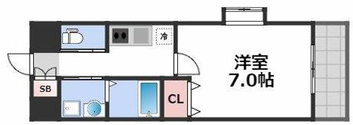 Huttenwerke Osaka Nambaの間取り