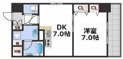 CITYSPIRE難波南の間取り