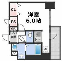スプランディッド難波元町DUEの間取り