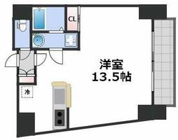 グランエクラ今宮戎の間取り