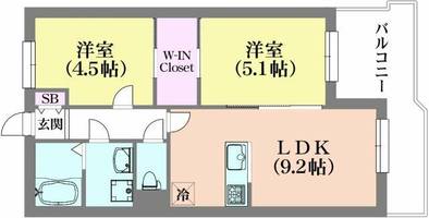 トーカンマンション兵庫島上町の間取り