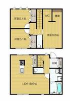 大阪府箕面市坊島1丁目(アパート)の賃貸物件の間取り