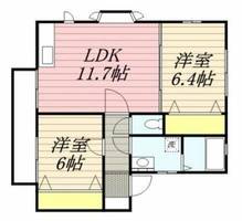 福岡県久留米市西町(アパート)の賃貸物件202の間取り