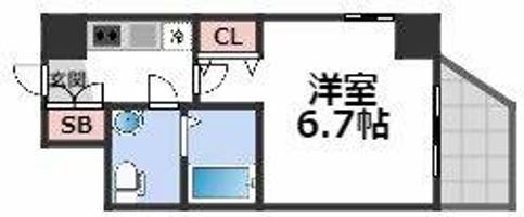 SERENiTE本町refletの間取り