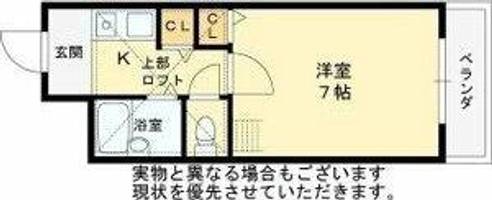 リバティ中津Ⅱの間取り