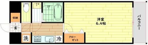 大阪府大阪市都島区片町2丁目(マンション)の賃貸物件の間取り