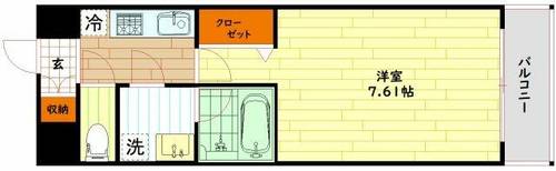 ブランシエスタ天満の間取り