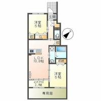 福岡県久留米市高良内町(アパート)の賃貸物件の間取り