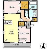 メープルハウス202の間取り