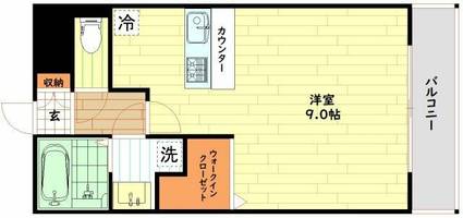ツバサ西梅田グロリエの間取り