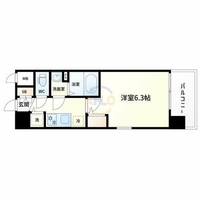 エスリード難波ザゲートの間取り