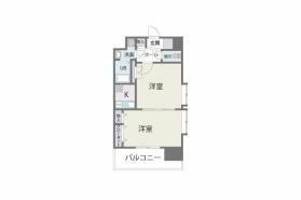 福岡県福岡市博多区豊1丁目(マンション)の賃貸物件の間取り