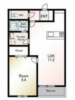 福岡県福岡市博多区東平尾2丁目(アパート)の賃貸物件の間取り