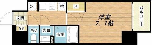プレサンス京町堀の間取り