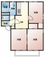 ユトリロ牛川105の間取り