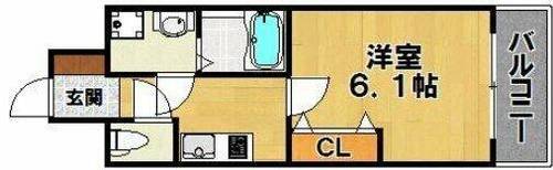 パシフィックコート六本松の間取り