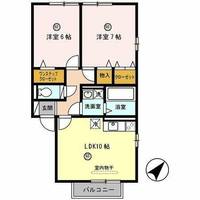 メルベーユ高井田の間取り