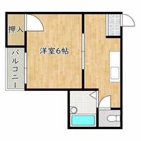 大阪府藤井寺市野中1丁目(マンション)の賃貸物件の間取り