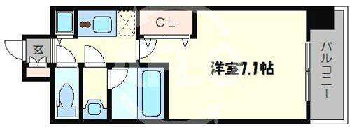 アドバンス難波南シャルムの間取り