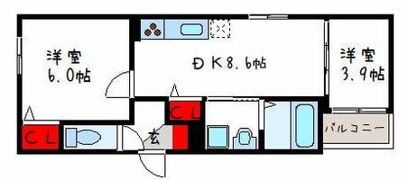 SAKURA RIVER103の間取り